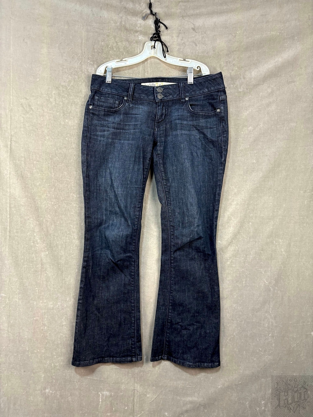 Charlotte Russe Dark Wash Low Rise Flare Jeans